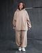 Теплый спортивный костюм из худи и джоггеров на флисе- Бежевый, L-XL suit-jogger-hoodie фото 2