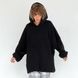 Оверсайз худі на футері петля - Черный, L-2XL hoodie-petlya фото 7