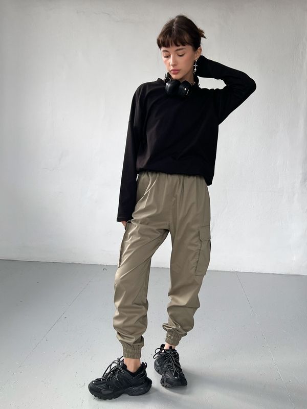 Звужені карго з попліну - Хакі, XL-XXL kargo-vuzki-poplin фото