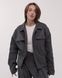 Куртка Осенняя из коттона с хлопковой подкладкой-Графит, S-M cotton-jacket  фото 4
