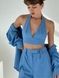 Топ-бра трикутники - Блакитний, A-C bra-linen фото 1