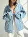 Теплый худи на молнии - Голубой, L-2XL zip-flis фото 8