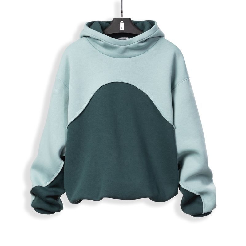 Оверсайз худі Wave- Смарагд+мята, XS-M hoodie-wave фото