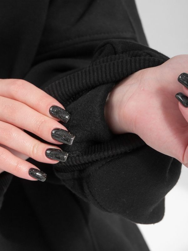 Оверсайз худі - Чорний, XS-M hoodie-black-1 фото